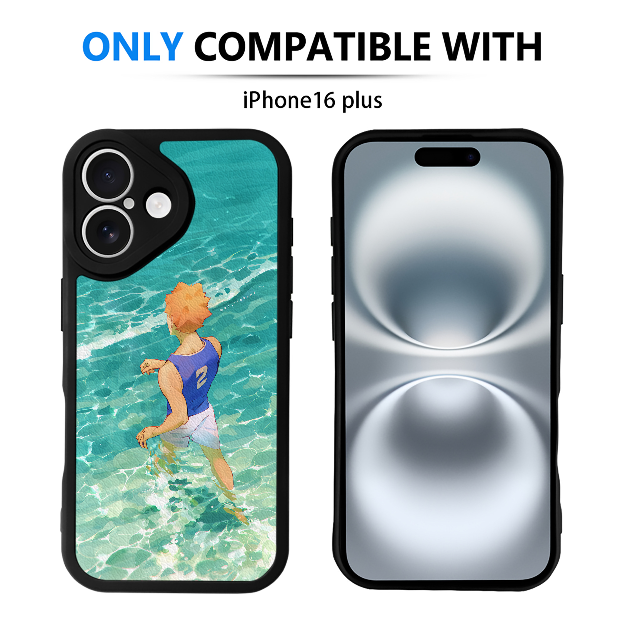 （画像用） ハイキュー!! Haikyu!! 【iPhone 16シリーズ対応】シリコンスマホケース（レザー調） 材質：シリコン